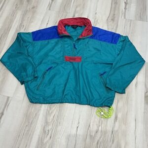 Vintage Columbia Pullover Jacket Mens XL Windbreaker Radial Sleeve 90s